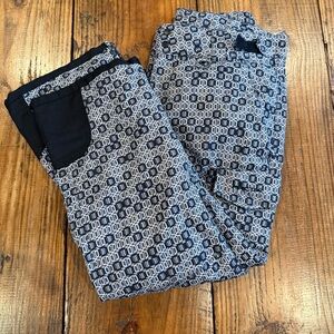 Arctix Women’s Ski Pants XL 5K Waterproof Black and White Geometric Print